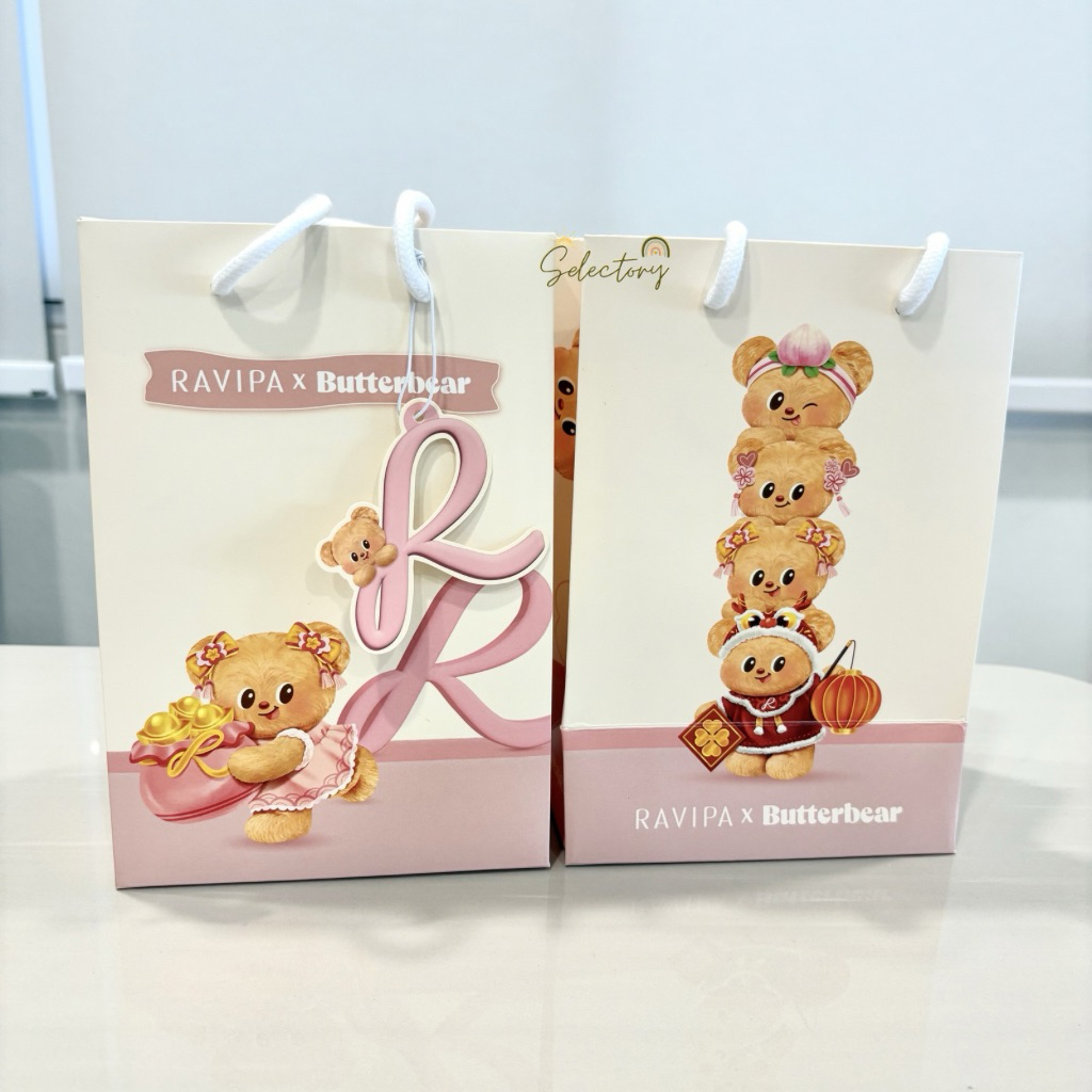 Ravipa Butterbear ถุงกระดาษ Butterbear ถุง Butter Bear x Ravipa