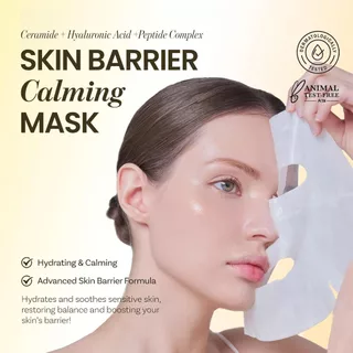 ONGREDINENTS Skin Barrier Calming Mask 6ea | Hydrating Daily Face Mask สําหรับผิวแพ้ง่าย
