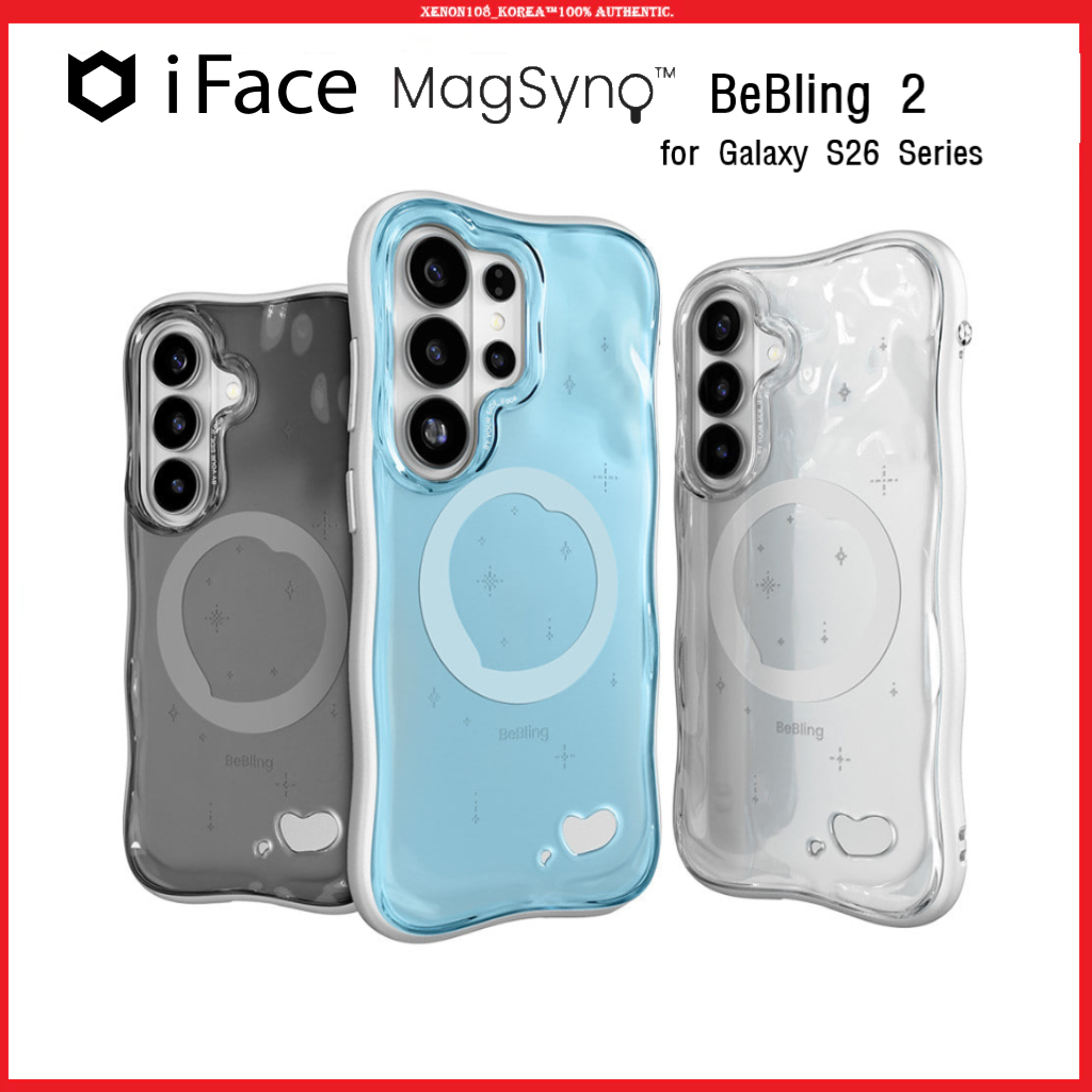 (iFACE) BeBling 2 MagSynq Wave Case สําหรับ Galaxy S26 Series | เคส S25 Ultra Luxury