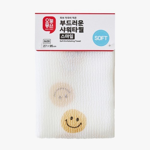 Lotte Today Good Soft Shower Towel (ยิ้ม)