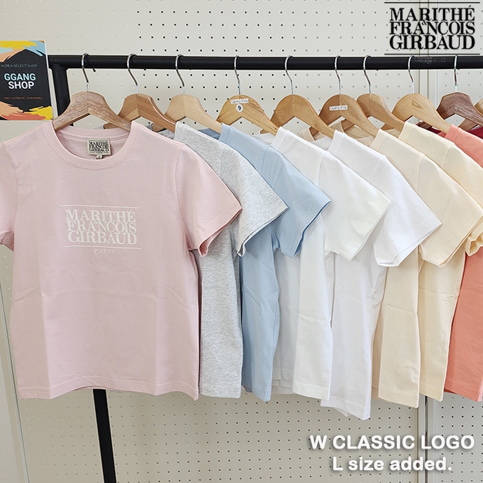MARITHE FRANCOIS GIRBAUD 2026 NEW COLORS is W CLASSIC LOGO short sleeve T SHIRT for women ALL COLORS ggf007