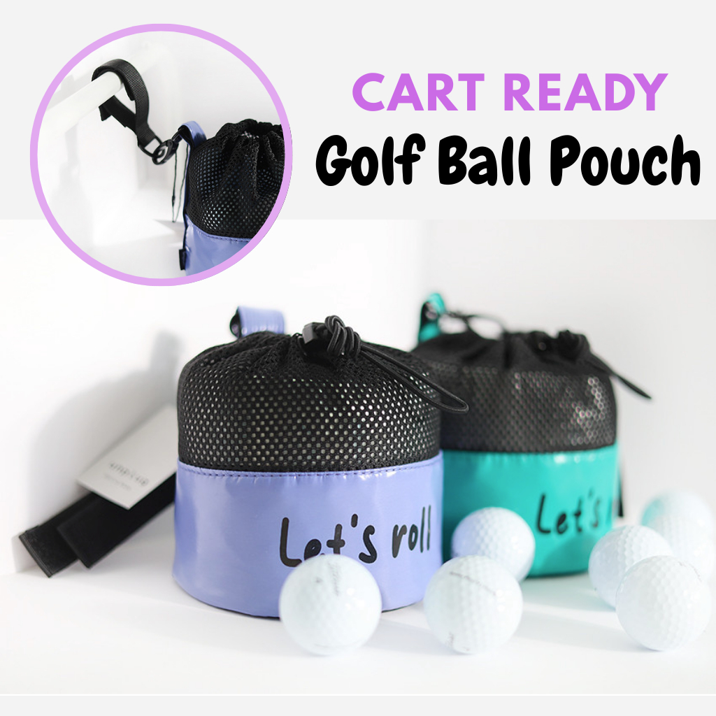 Unplug กระเป๋าใส่ลูกกอล์ฟแบบพกพา Mini Cart Bag ｜ ถุงรูดใส่ลูกกอล์ฟ ｜ สายเวลโคร ｜ ขนาดกะทัดรัด