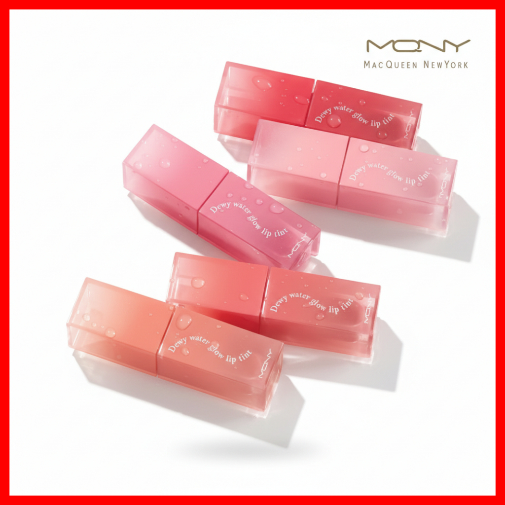 MACQUEEN NEW YORK Dewy Lip Tattoo Tint & Moist Lip Color Plumper, 9 เฉดสี