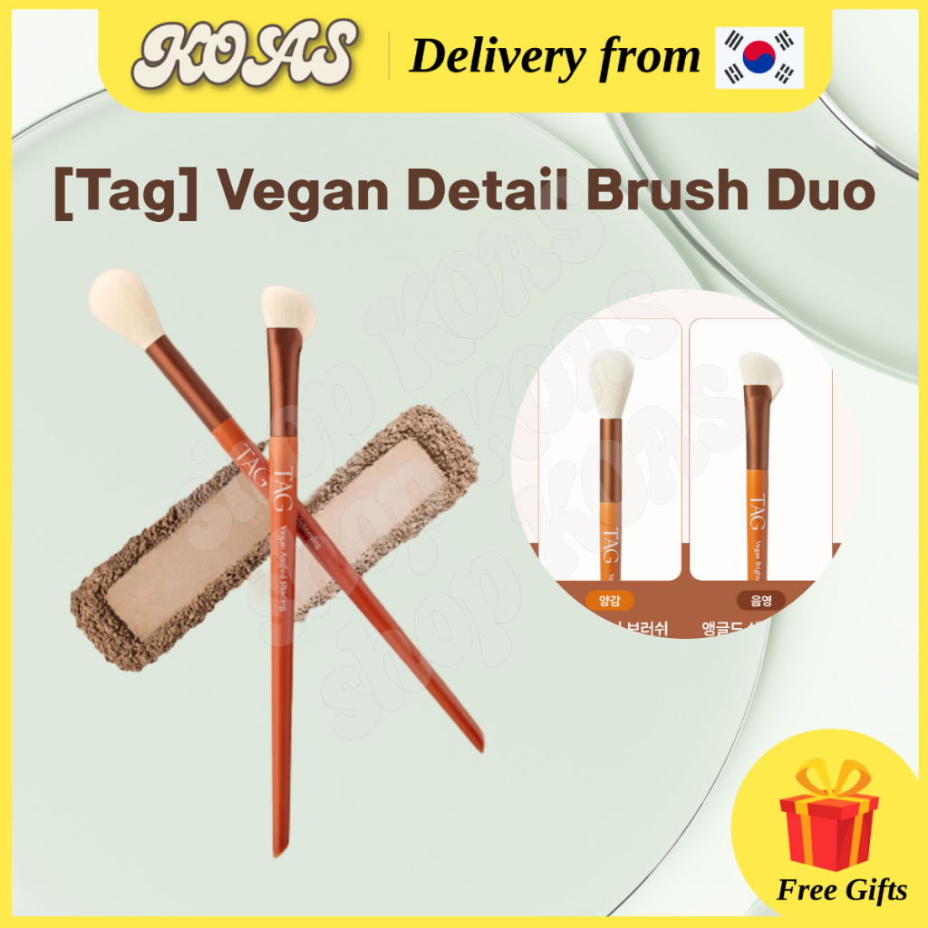 [TAG] Vegan Detail Brush Duo แปรงแต่งหน้า Eye & Point Precision