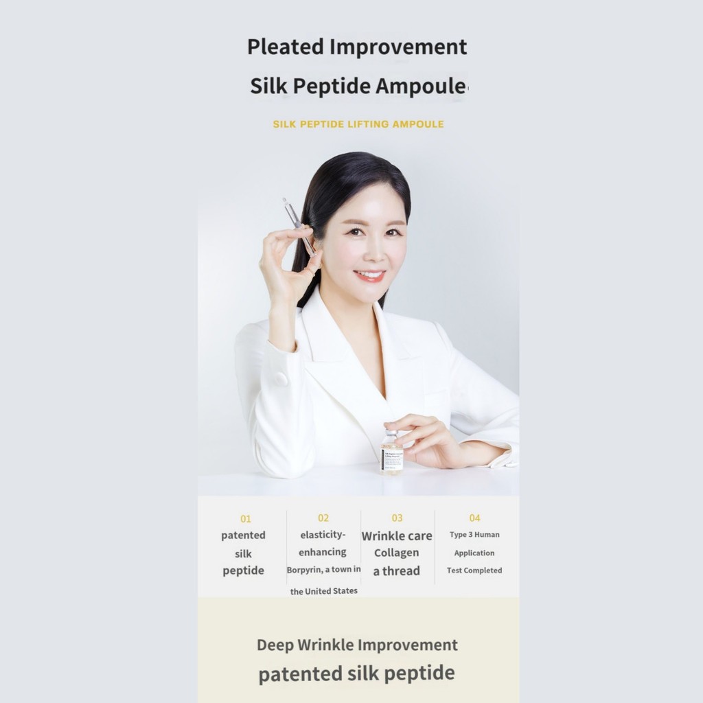 [SUNGBOON EDITOR] Silk Peptide Double Lifting Ampoule  | แอนตี้-เอจจิ้ง ไฮเดรติ้ง แอนด์ นูริชชิ่ง เฟซ เซรั่ม | ส่งจากเกาหลี ราคา ถูกที่สุด ดีลบีเคเค แกลเลอรีภาพที่ 3