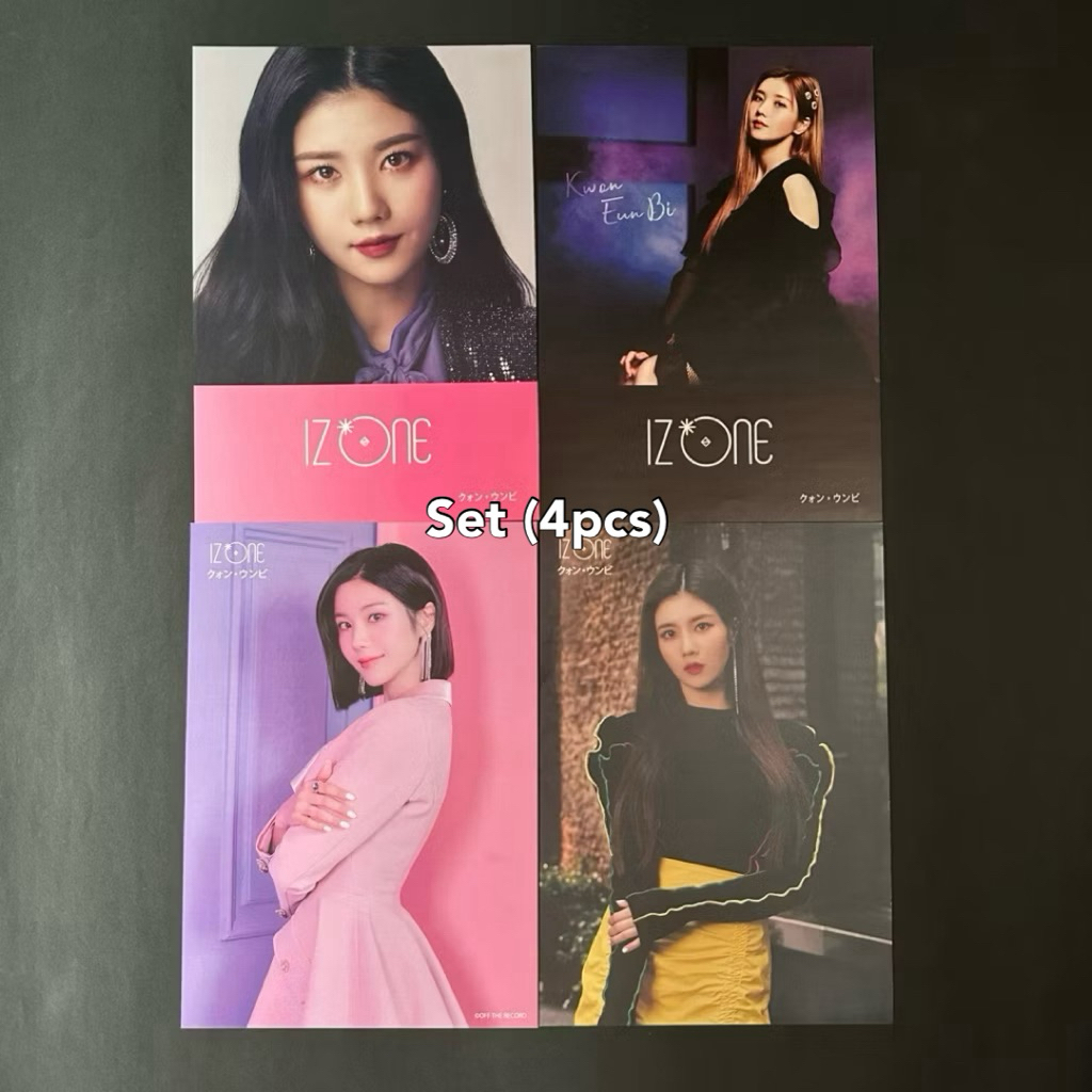 Kwon Eunbi Izone Iz*one Tower Records Flyer Set (4 ชิ้น)