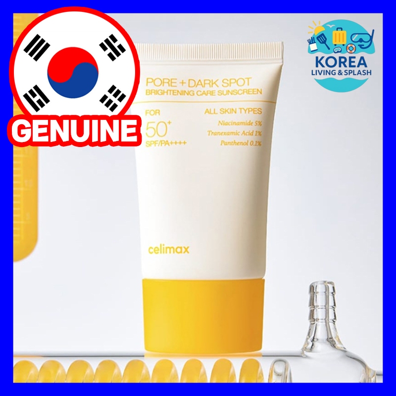 Celimax Pore & Dark Spot Care Sunscreen SPF50+ PA++++ Hydrating Essence Texture