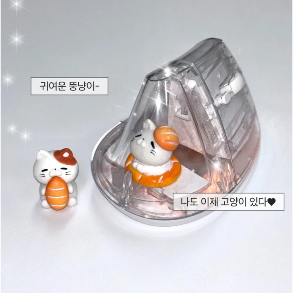 [OVROOM] เมาส์ไร้สายแนวตั้ง Crystal Drop 4000DPI | เมาส์บลูทูธตามหลักสรีรศาสตร์โปร่งใส 2 สี