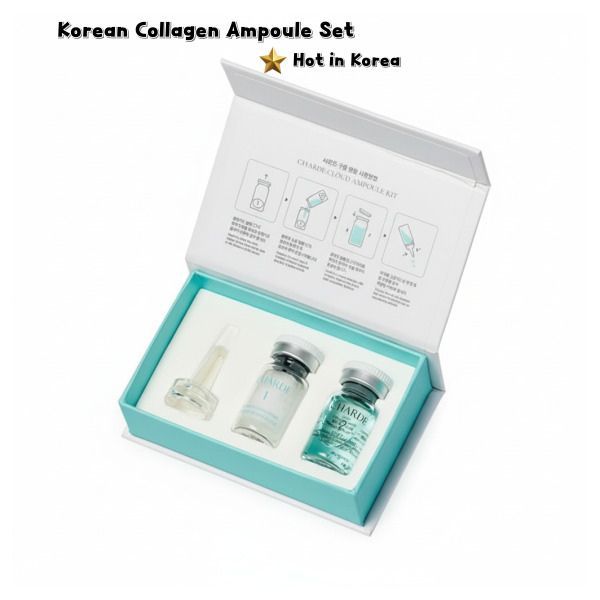 CHARDE Cloud Ampoule Set Collagen Hyaluronic Acid Freeze-Dried 7 Days Kit Hydrating Glow Serum สกินแ