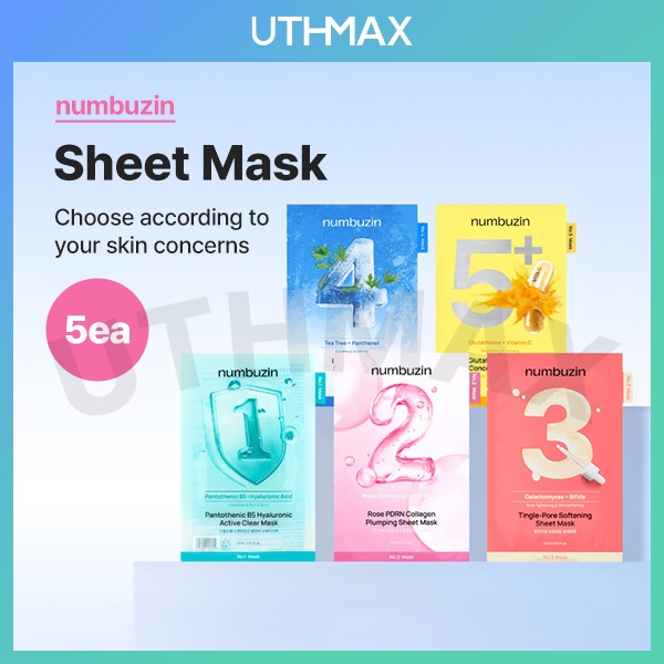 [numbuzin] No.1,2,3,4,5 Sheet Mask (5ea)
