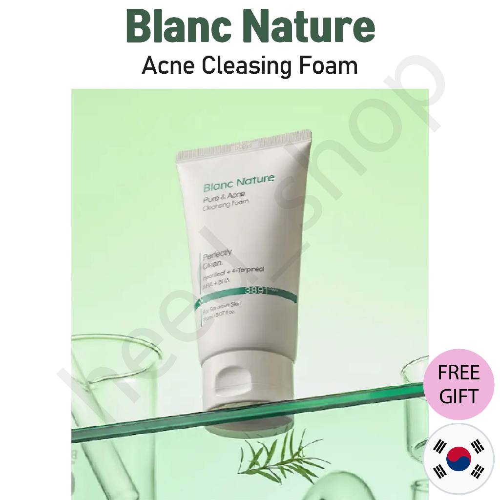[ BLANC NATURE ] แอคเน่ คลีนซิ่ง โฟม 150มล