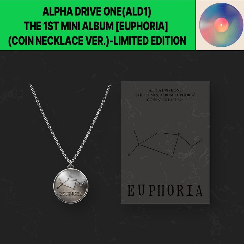 ALPHA DRIVE ONE ALD1 1st Mini Album EUPHORIA สร้อยคอเหรียญ Ver Limited อย่างเป็นทางการ