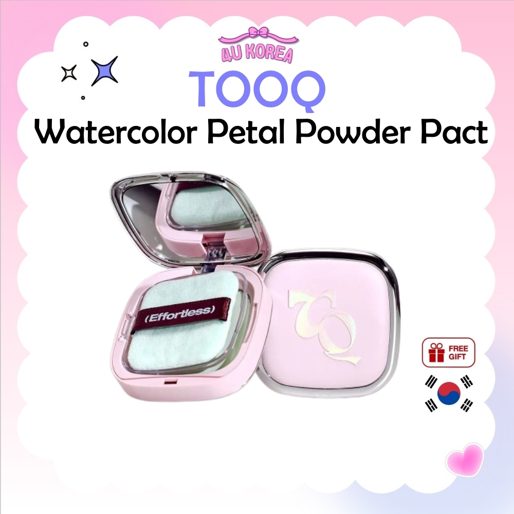 TOOQ Watercolor Petal Powder Pact 14g/K-BEAUTY
