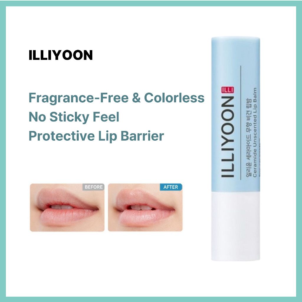 ILLIYOON Ceramide Lip Balm 3.2g, Vegan Lip Balm Natural Moisturizing Lip Care, Lip Treatment