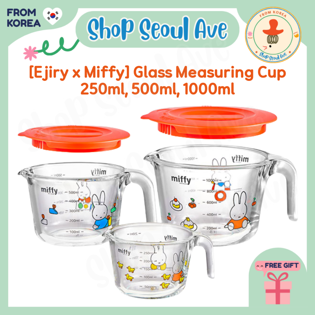 [EJIRY x Miffy] ถ้วยตวงแก้ว – วัดครัวน่ารัก | 250มล. / 500มล. / 1000มล