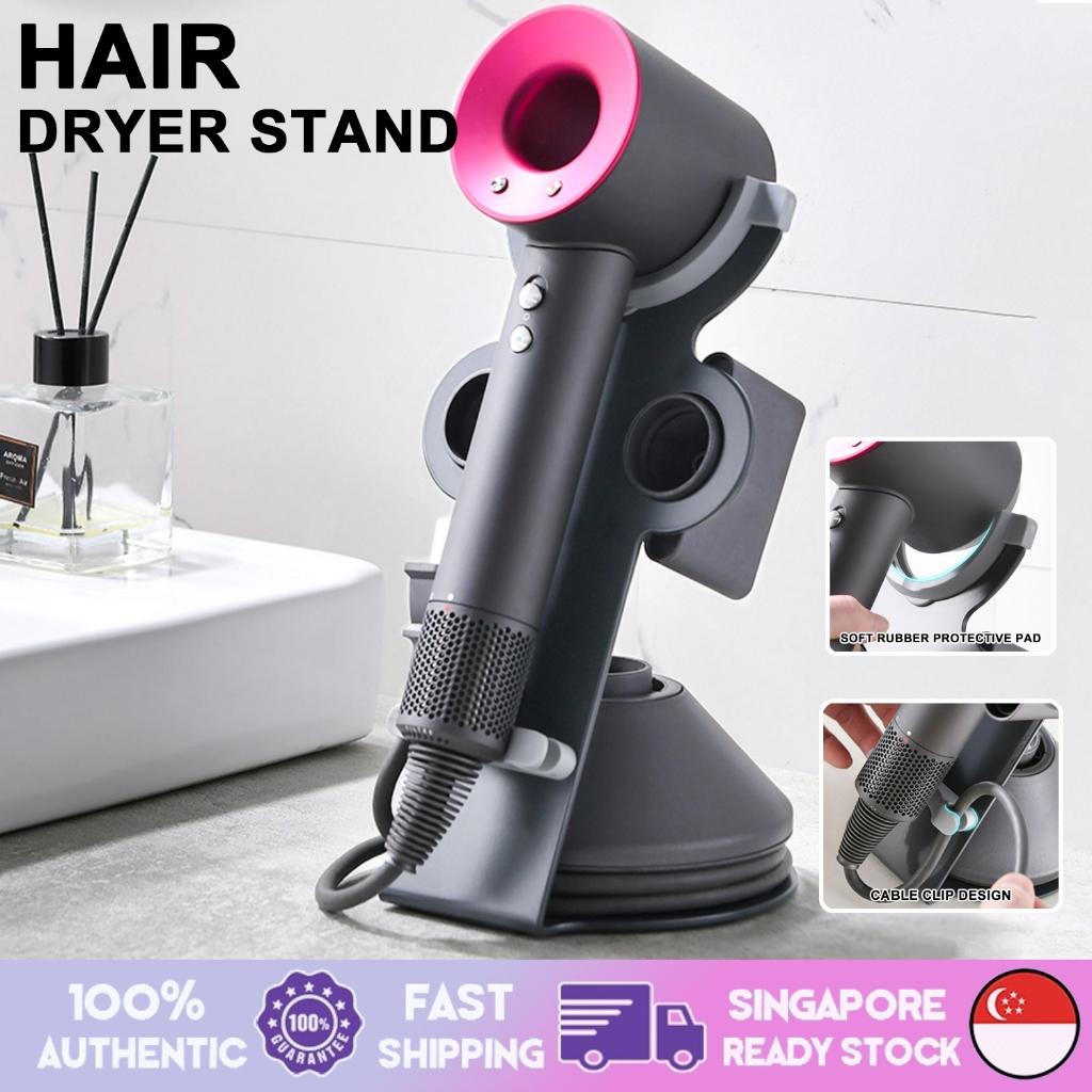 SG ที่วางไดร์เป่าผมที่วางเหล็กRack Storage Organizer HairDryerStorage Rack สีดํา