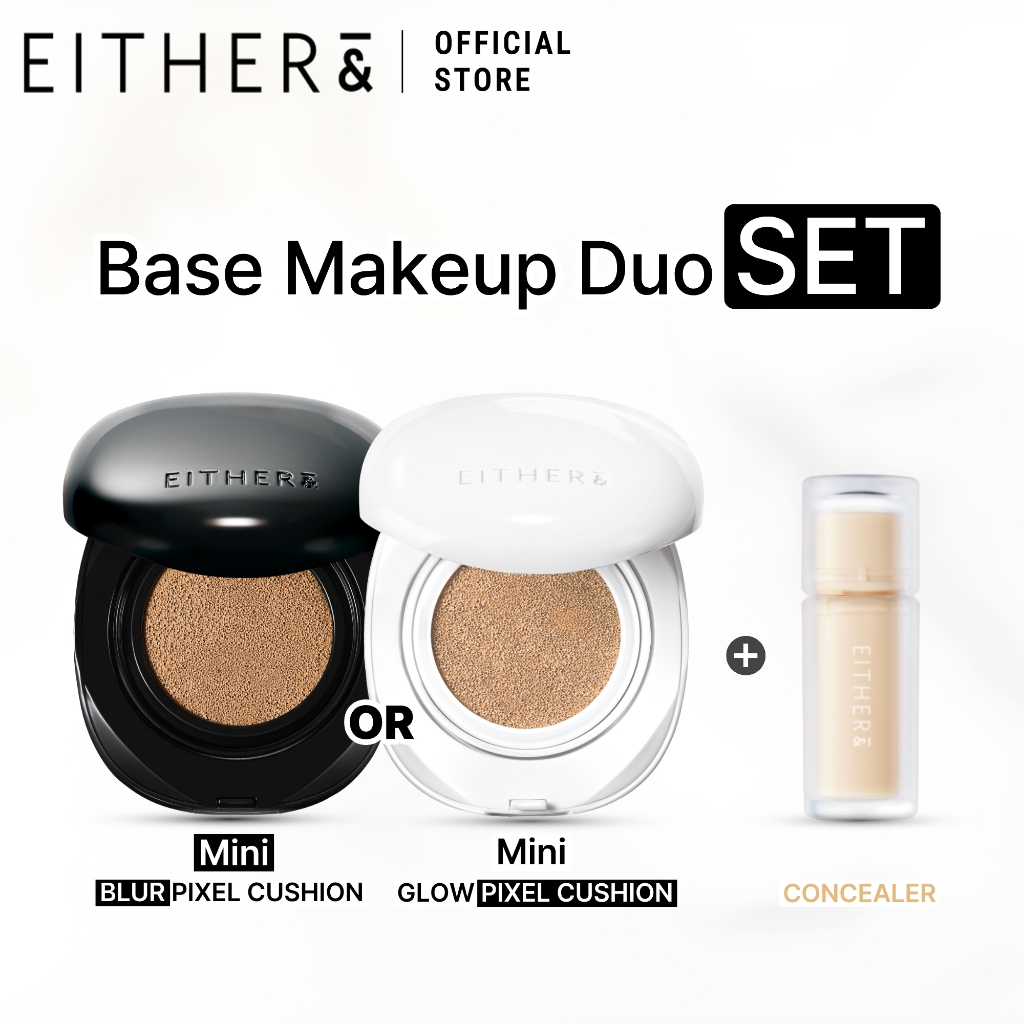EITHER& คุชชั่นและคอนซีลเลอร์ขนาดเล็ก | Base Makeup Duo Set