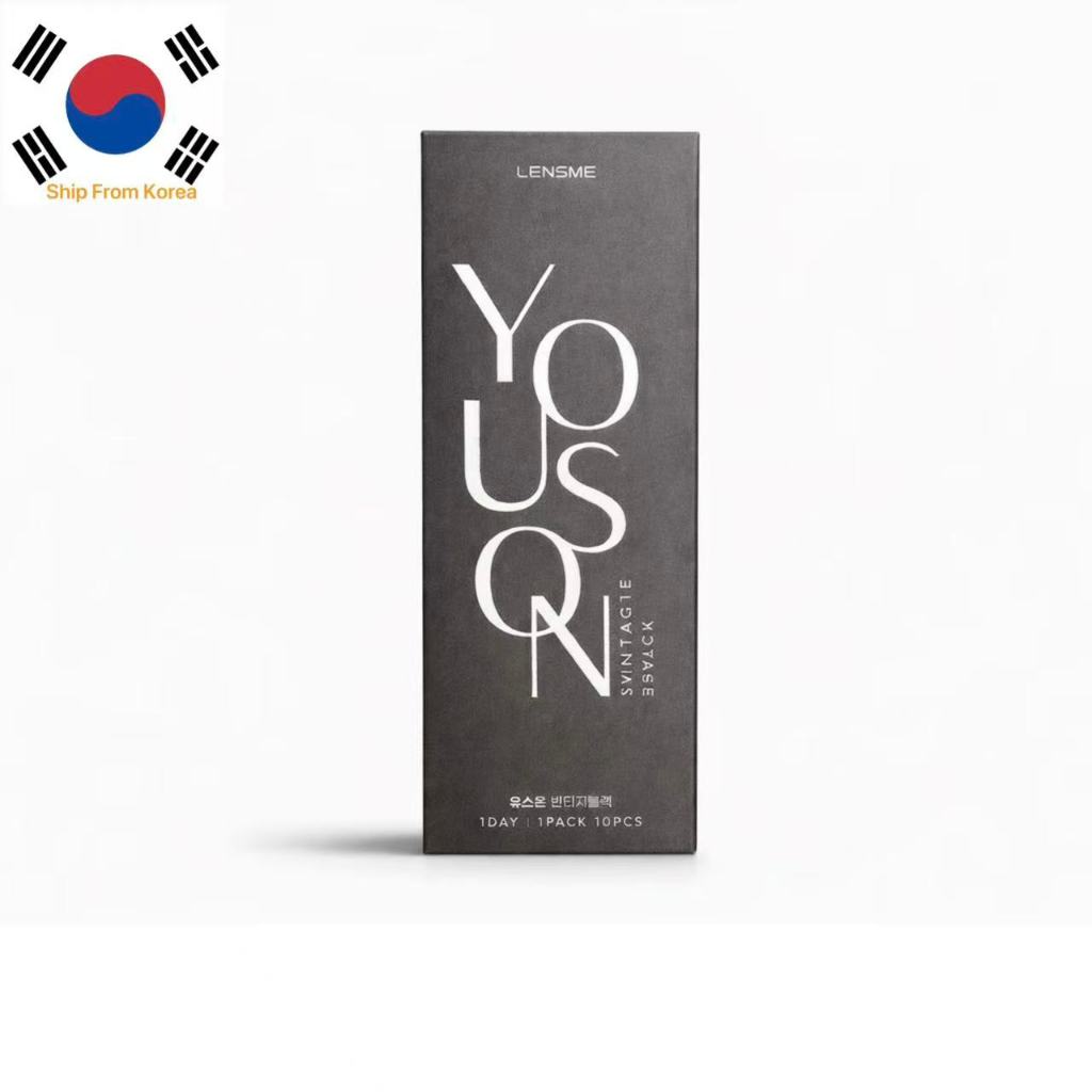 LENSME YOUS ON Vintage Black 10P 1DAY คอนแทคเลนส์ เลนส์เกาหลี เลนส์