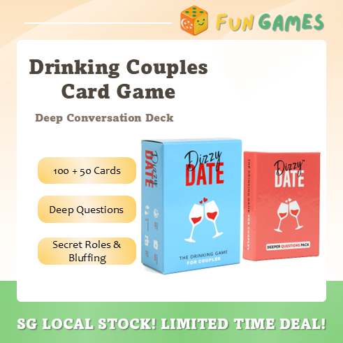 Dizzy Date เกมการ์ดดื่มปาร์ตี้สําหรับผู้ใหญ่ เกมคู่รัก วันที่กลางคืน