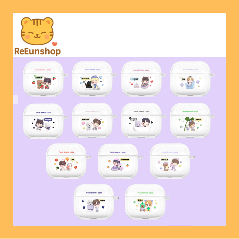❤️[จากเกาหลี] Puzzle SEVENTEEN X EARP EARP AirPods/Buds CASE_K-pop Idol Seventeen(97–Maknae Line)❤️