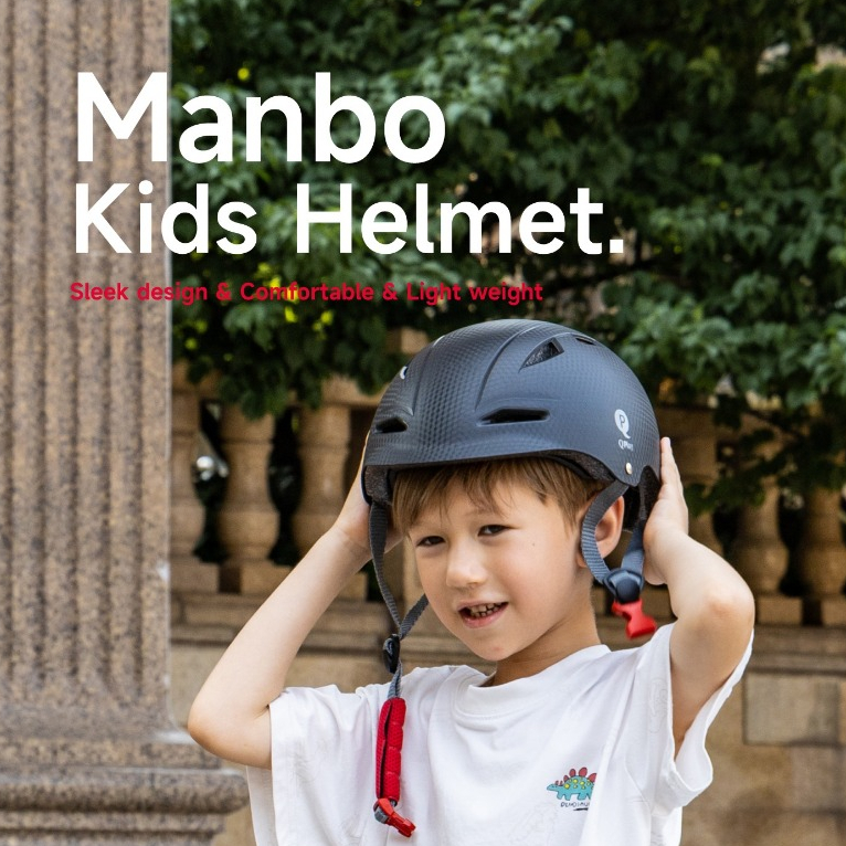 Qplay MANBO หมวกนิรภัยสําหรับเด็กสําหรับเด็กสําหรับจักรยานสกู๊ตเตอร์ทรงตัวและจักรยาน