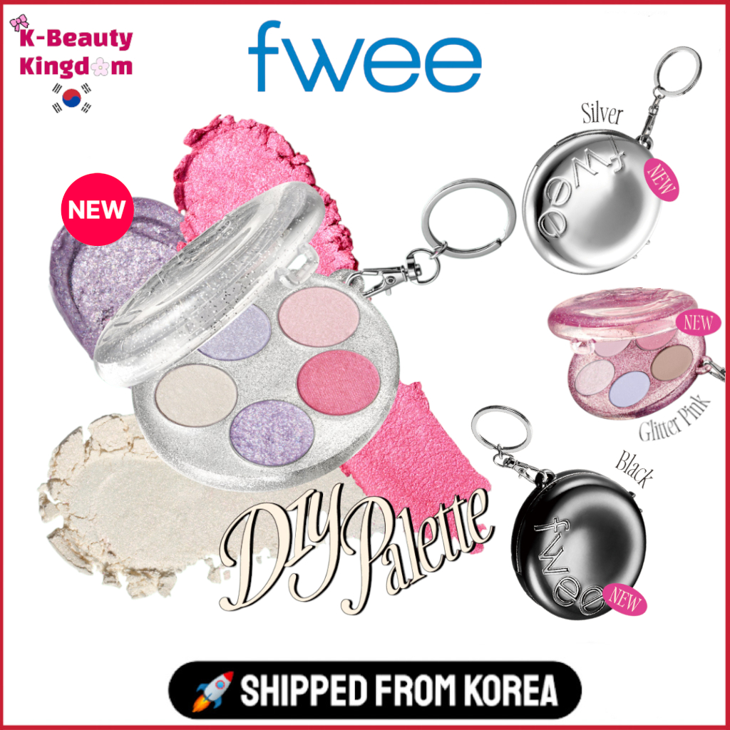 Fwee DIY Palette Miniature / Palette Case 6 สี / Eyeshadow 21 สี / Highlighter 5 สี/ Glitter 4 สี/ J
