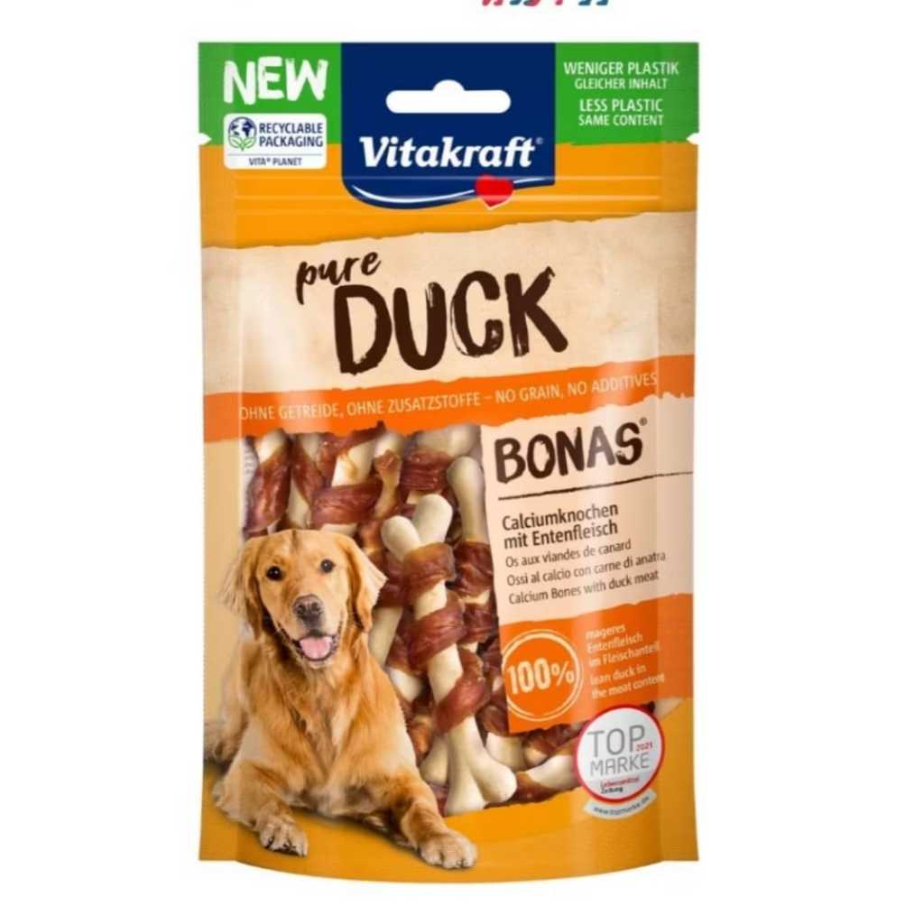 [CLEARANCE] Vitakraft - Pure Duck Filets / Bonas Meat Treats for Dog, 80g - Exp. July 26