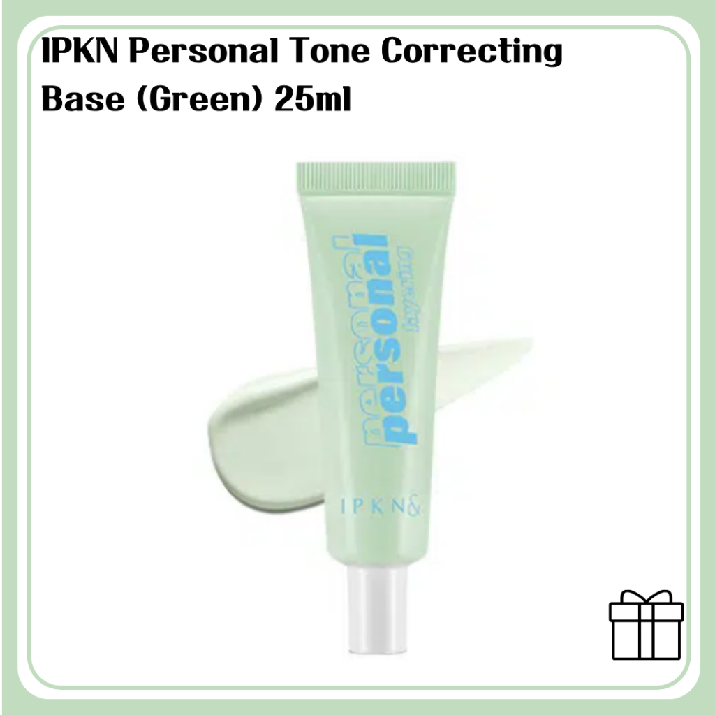 IPKN Personal Tone Correcting Base (สีเขียว) ป้องกันรังสียูวี 25 มล | Redness Correcting Makeup Base