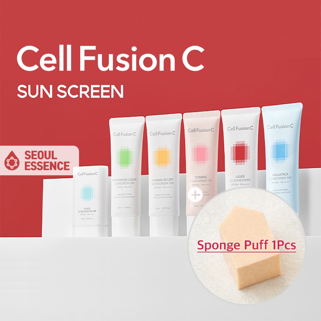 Cell Fusion C Laser / Toning / Aquatica / Advanced / DermaRelief Sun Screen 100 - A Low-Irrant And Closely Fitting UV Protection Sunscreen (Sun Cream, Sun Block)
