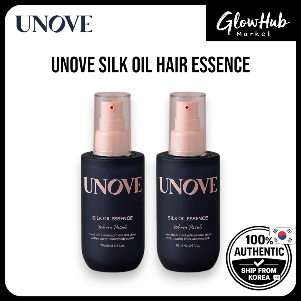 UNOVE Silk Oil Hair Essence – ควบคุมผมชี้ฟูแบบเนียน | เอสเซ้นส์น้ํามันผม ทรีทเม้นท์ป้องกันผมชี้ฟู