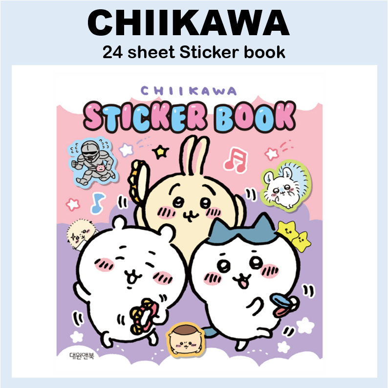[CHIIKAWA] สติ๊กเกอร์ 24 แผ่น สติ๊กเกอร์บัญชีมือน่ารักสําหรับชุดโน๊ตบุ๊ค