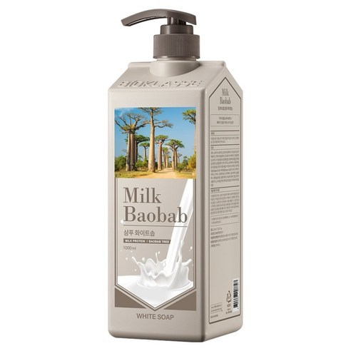 [Milk Baobab] แชมพูสูตรดั้งเดิม | กลิ่นสบู่ขาว | ปิ๊กของ BTS | 1 ลิตร ขนาดใหญ่ | PH 5.5 กรดอ่อน | เค