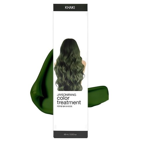 Jayeonirang Color Treatment Khaki Korean Hair Dye ครีมเปลี่ยนสีผม 60ml