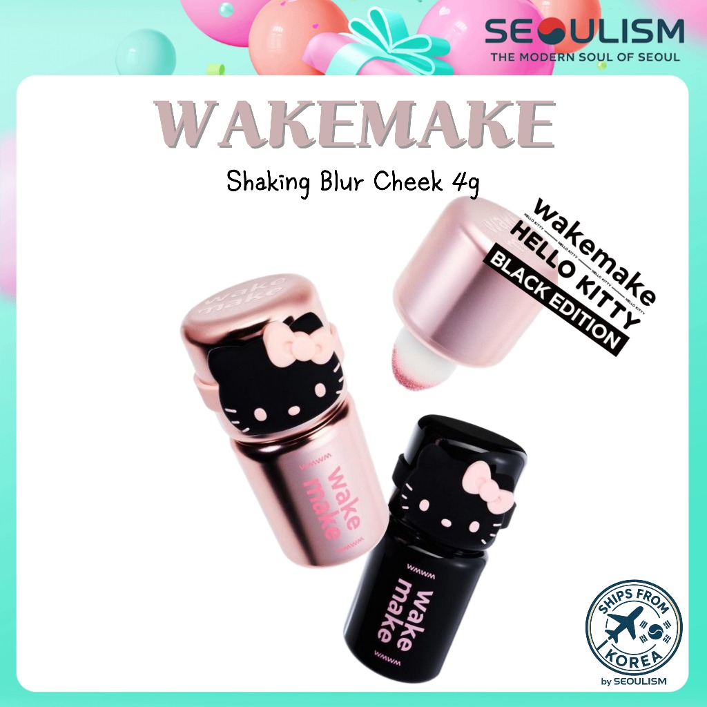 🇰🇷 [WAKEMAKE] Shaking Blur Cheek 4g | แป้งปัดแก้มเนื้อนุ่ม | เค-บิวตี้ของแท้