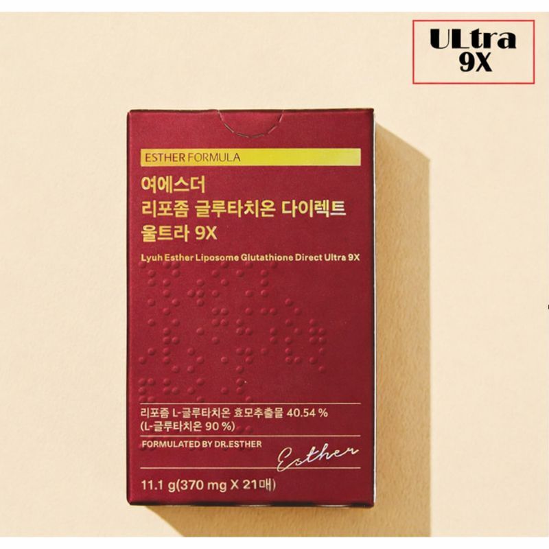 ESTHER FORMULA Liposome Glutathione Direct Ultra 9X (370mgx21films) – ไวท์เทนนิ่ง สารต้านอนุมูลอิสระ