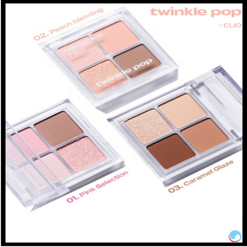[Twinkle Pop by CLIO] Layering Mood Eyeshadow Palette Eye Makeup K-Beauty