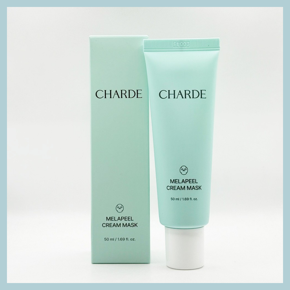 CHARDE Melapeel Cream Mask 50ml+Brush 1pc / Korean Cream Mask Pack / Brightening Skin Care Mask / ของแท้ 100%