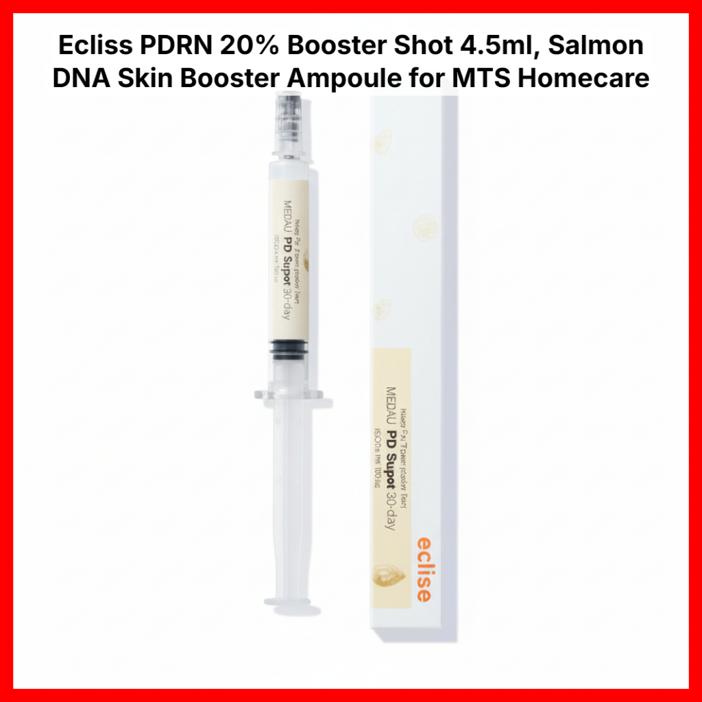 Ecliss PDRN 20% Booster Shot 4.5ml, Salmon DNA Skin Booster Ampoule สําหรับ MTS Homecare
