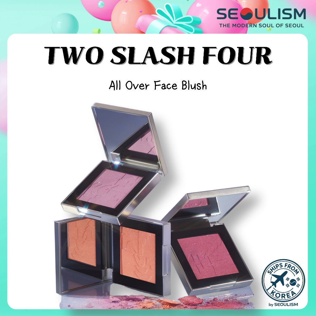 [TOO SLASH FOUR] บลัชออนแบบเต็มหน้า | บลัชออนหน้า | แต่งหน้าเกาหลี