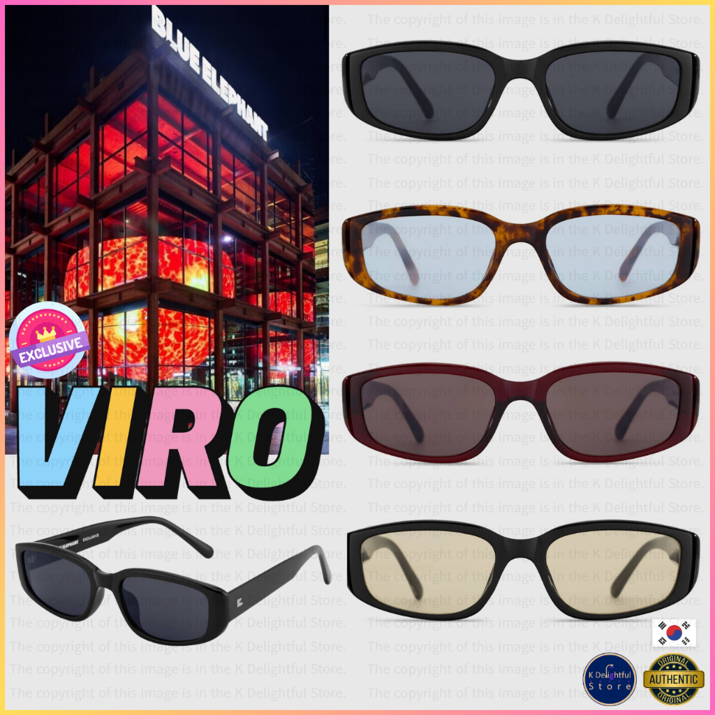 [BLUE ELEPHANT] VIRO / blue elephant sunglasses / BLOCKS 99% OF ULTRAVIOLET (UV) RAYS RANGING FROM 100 TO 400 NM.