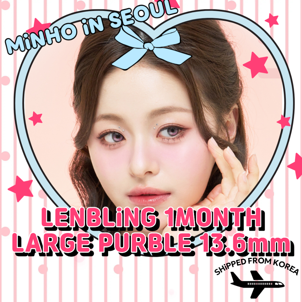 LENBLING LARGE PUREBLE คอนแทคเลนส์ 4 สี 1 เดือน| G.DIA 13.0 มม. K-Beauty Sunmuse เลนส์เครื่องสําอาง