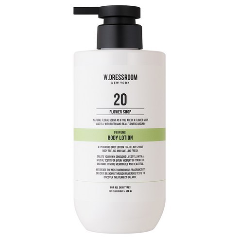 W.DRESSROOM Perfume Body Lotion No.20 Flower Shop 500ml x 1 | โลชั่นบํารุงผิวกายให้ความชุ่มชื้น | กล