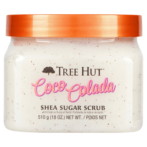 Tree Hut Tree Hut Shea Sugar Body Scrub Coco Collada 510g ความจุสูง Exfoliating Body Scrub Body Care