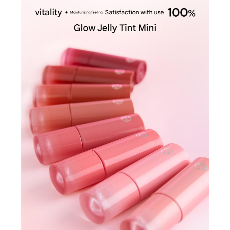 TIRTIR Glowy Jelly Tint Mini 1.6g (8 สี) | 12H Long-Lasting Jelly Glow Lip Tint | ลิปทินท์ประจําวันท