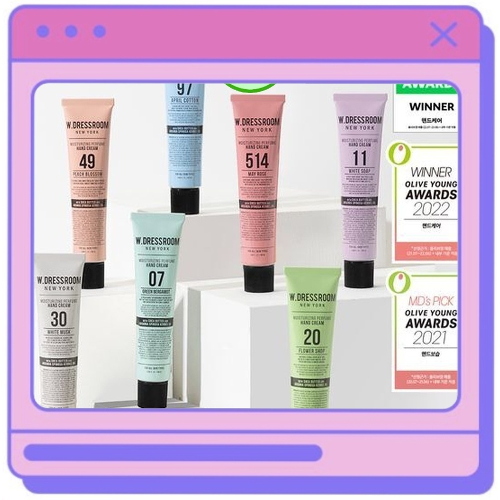 W.DRESSROOM	Perfume Hand Cream 50ml (8 ชนิด)