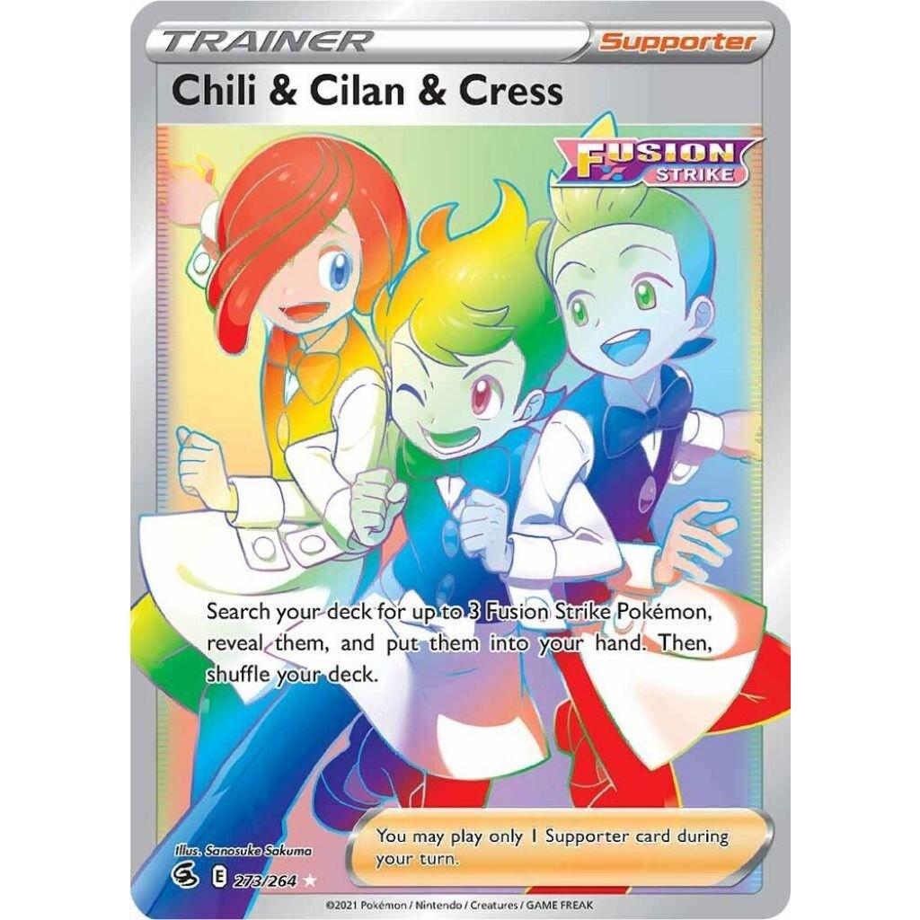 Chili & Cilan & Cress (Secret) - SWSH08: Fusion Strike (SWSH08)