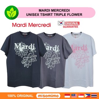 ❤️แท้ / พร้อมส่ง❤️ Mardi Mercredi UNISEX TSHIRT TRIPLE FLOWE…
