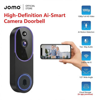 ✅2026 Upgraded✅ JOMO 1080P Wireless Video Doorbell Camera Smart WiFi Audio Night Vision Motion Security Cam Door Bell 门铃