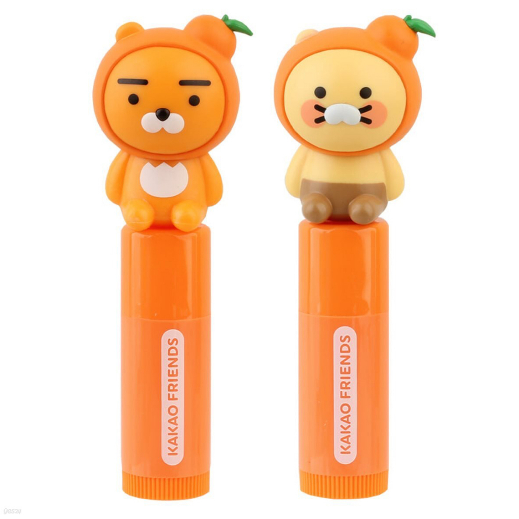 [Kakao Friends] Ryan & Choonsik Orange Lip Care Balm 2 ประเภทลิปบาล์มให้ความชุ่มชื้นของแท้ของเกาหลี