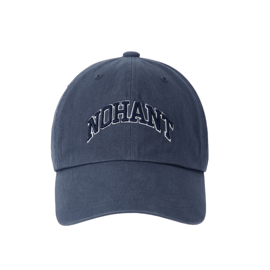 NOHANT ARCH Logo Ball Cap สีกรมท่า | แบรนด์เกาหลี | ผ้าฝ้าย 100%, ปรับไซส์ได้